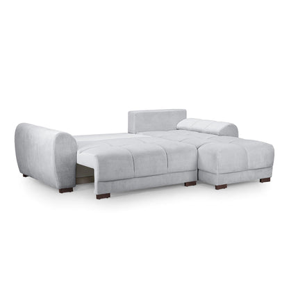 Devoke Sofabed Universal Corner Sofa in Grey
