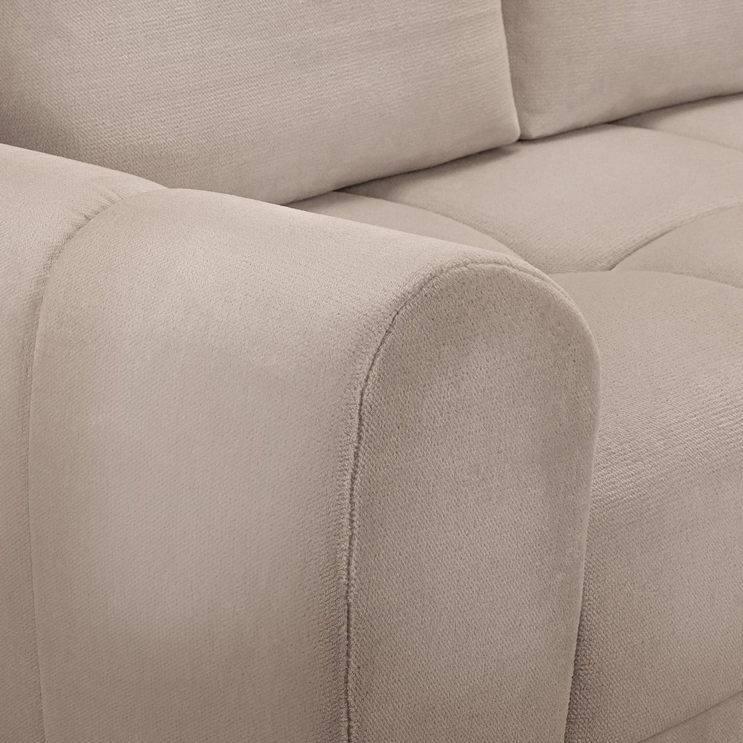 Devoke Sofabed Universal Corner Sofa in Mocha