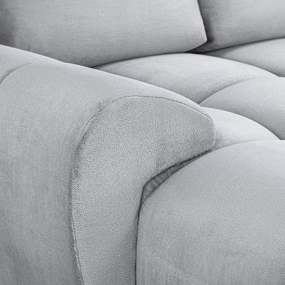 Devoke U Shape Corner Sofa in Grey