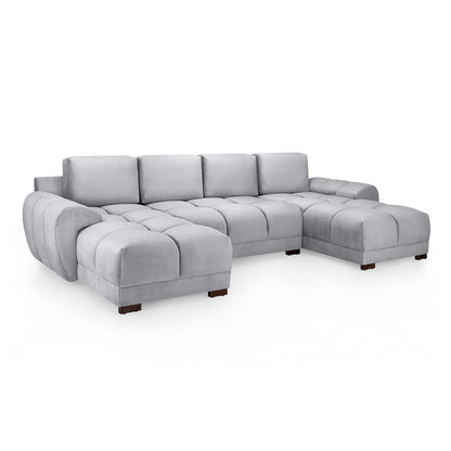 Devoke U Shape Corner Sofa in Mocha