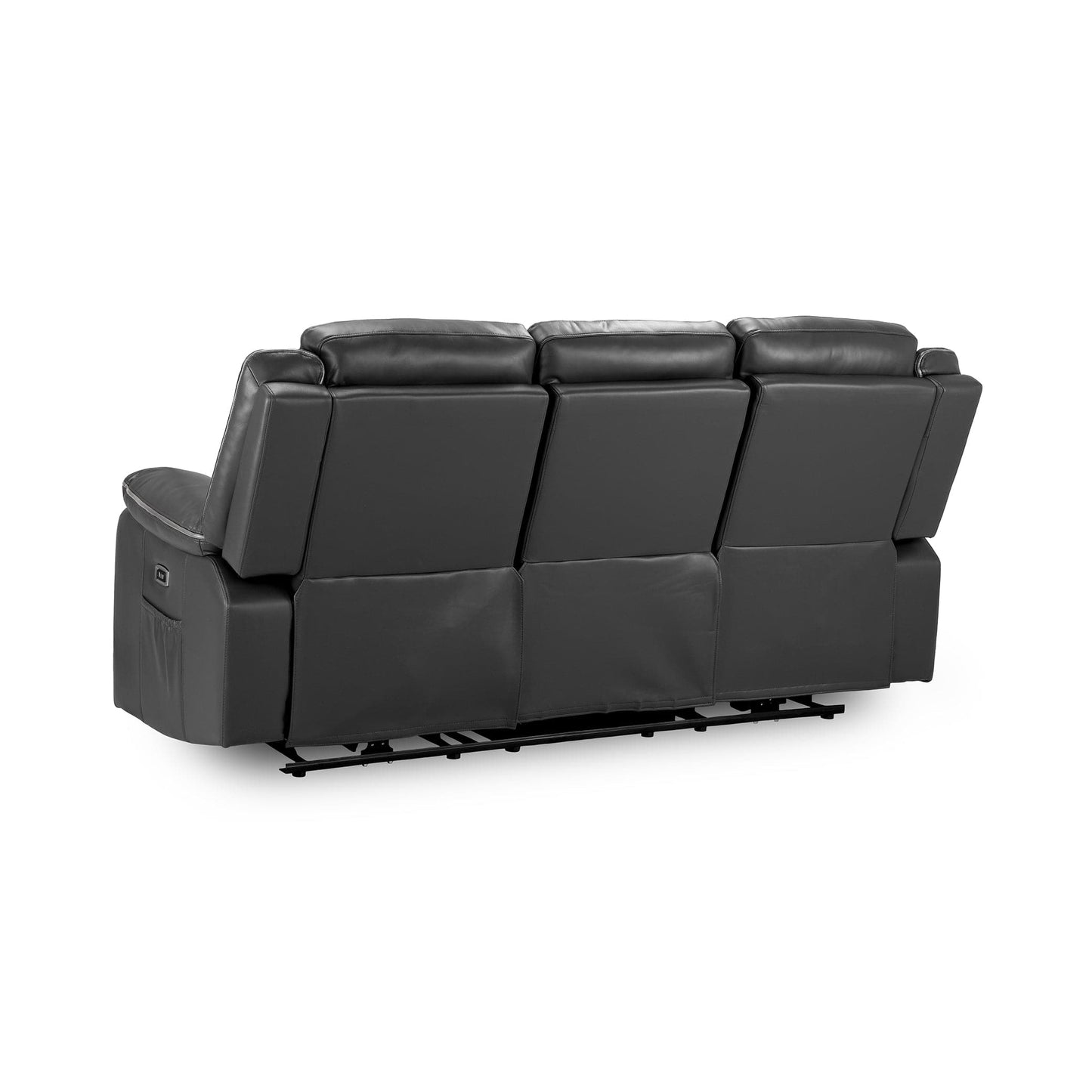 Dexter Electric Recliner Sofa Black 3 Seater