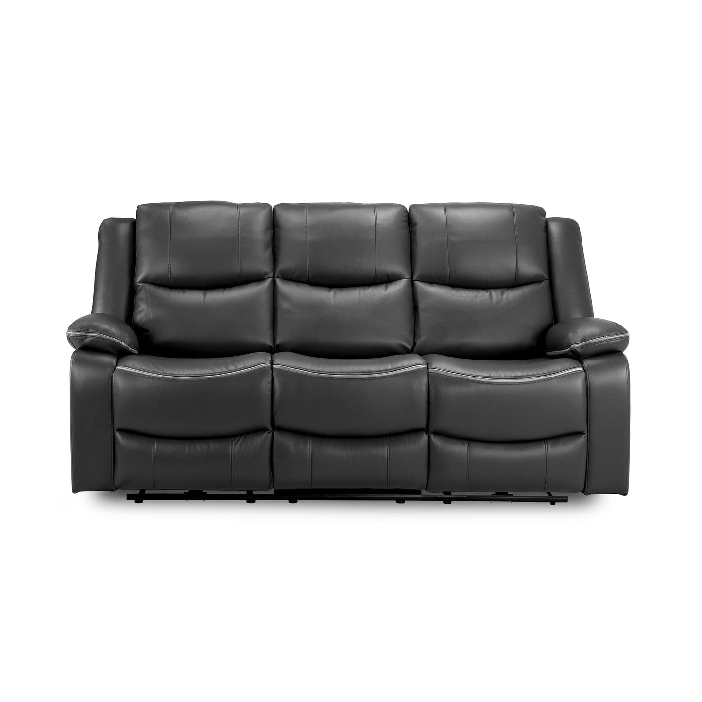 Dexter Electric Recliner Sofa Grey Fabric 3 Seater