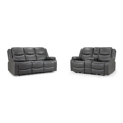 Dexter Electric Recliner Sofa Grey 3+2 Set