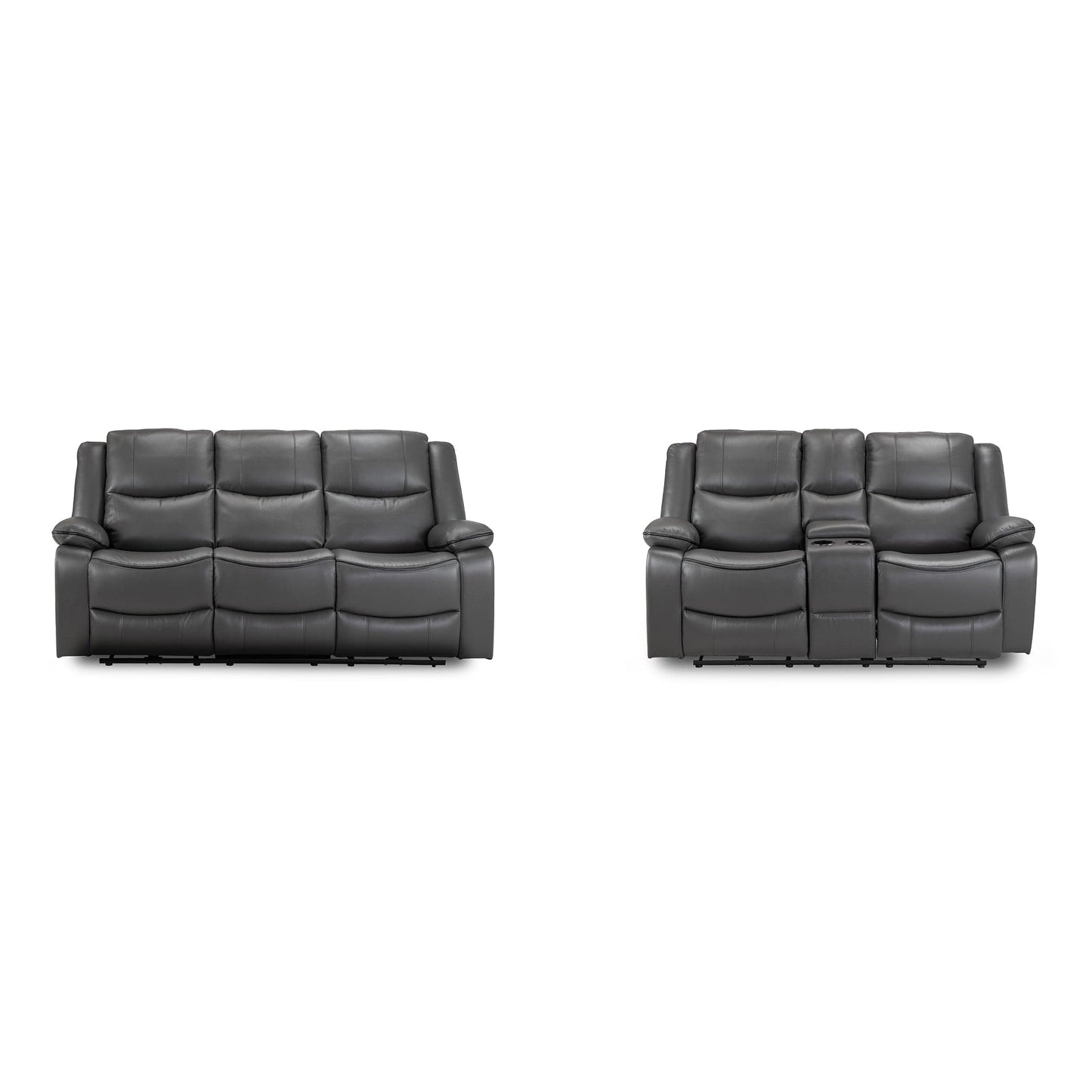 Dexter Electric Recliner Sofa Grey 3+2 Set