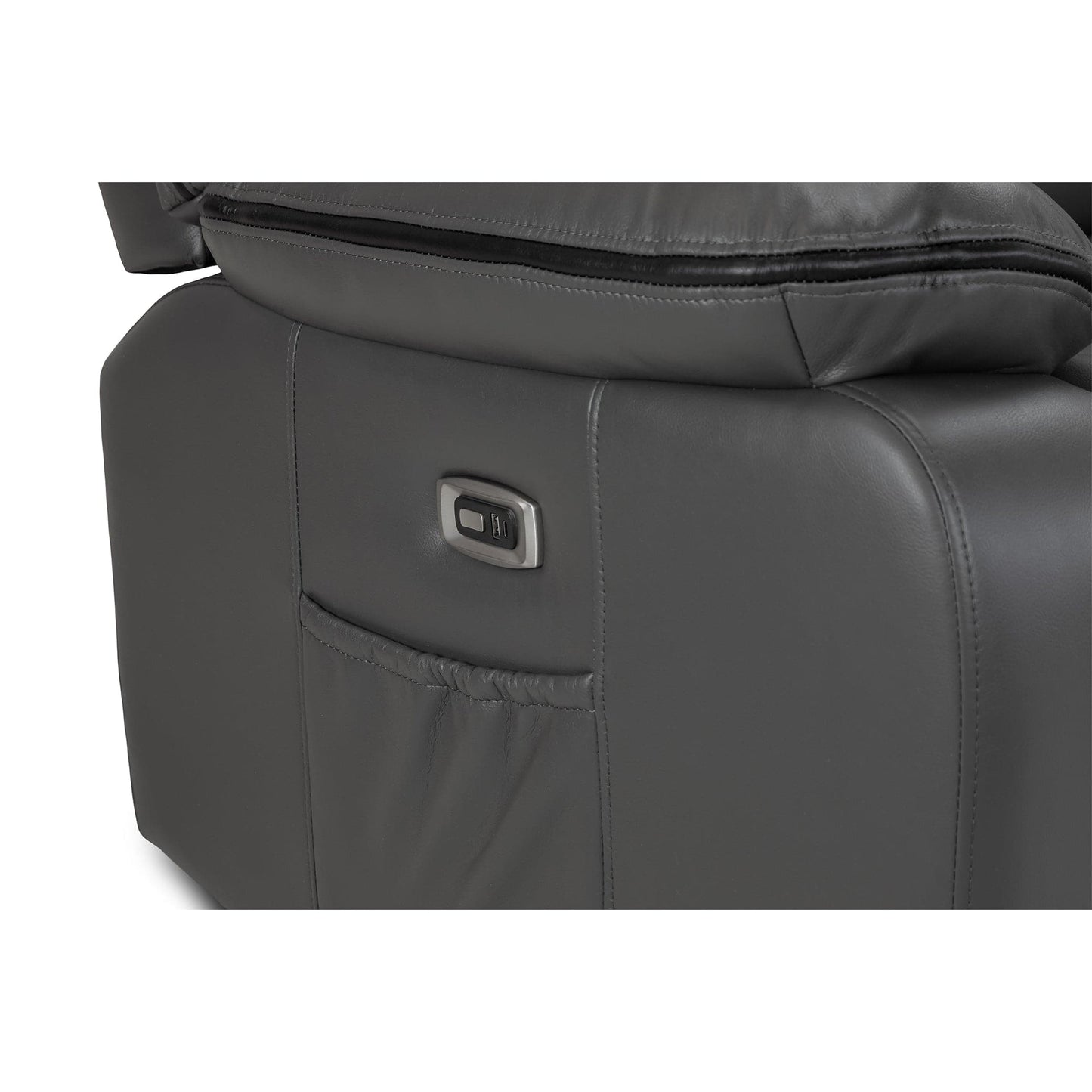 Dexter Electric Recliner Sofa Grey 3+2 Set