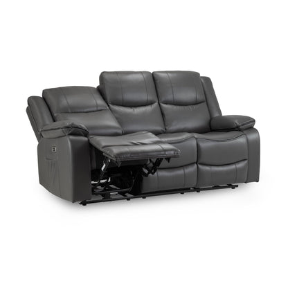 Dexter Electric Recliner Sofa Grey  3 Seater
