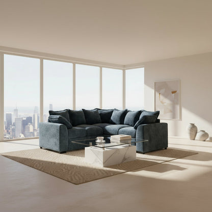 Finn Sofa Blue Large Corner