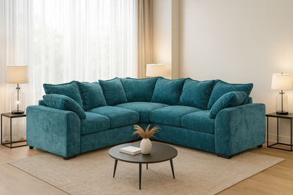 Finn Sofa Teal Large Corner