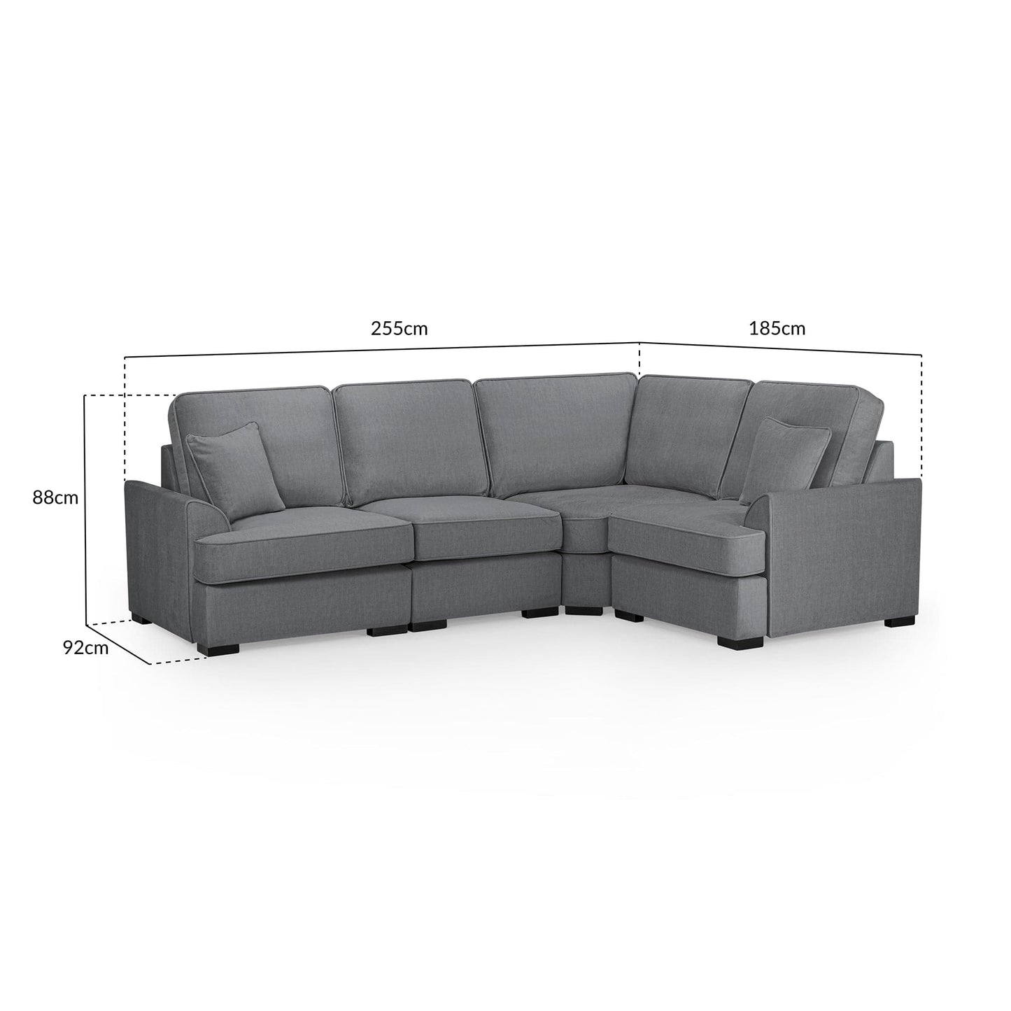 Harley Universal Corner Sofa Grey