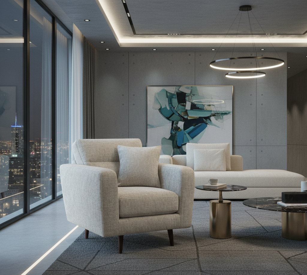 Chester Sofa Beige Armchair