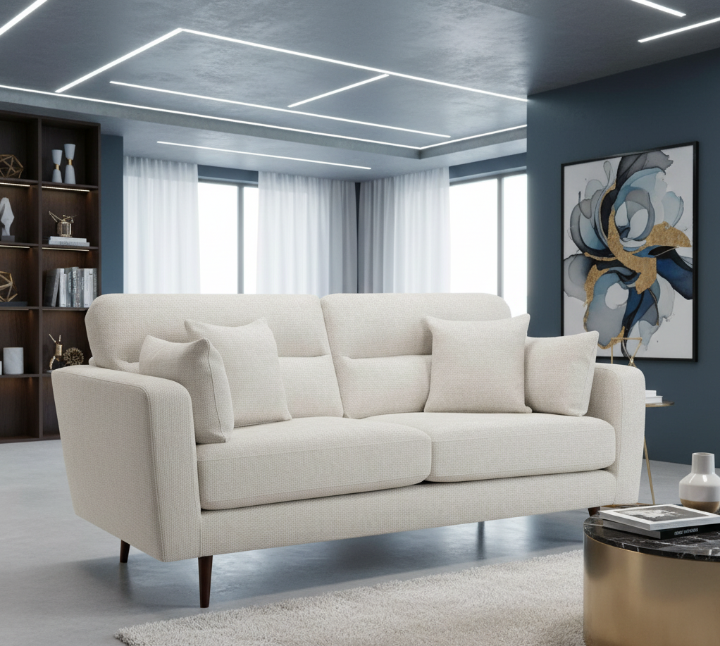 Chester Sofa Beige 3 Seater