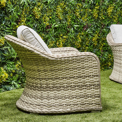 Isla Rattan Lounge Set – Grey