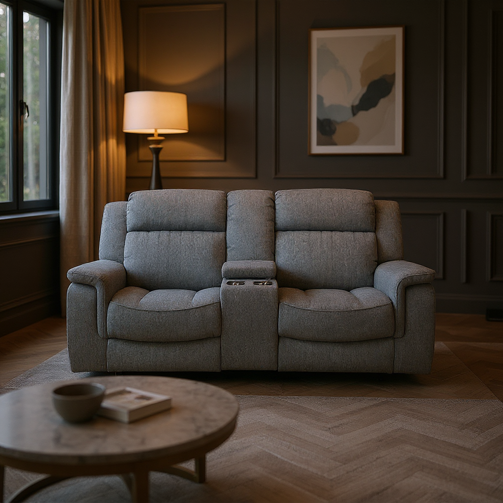 Hamlet 2 Seater Recliner Sofa in Grey