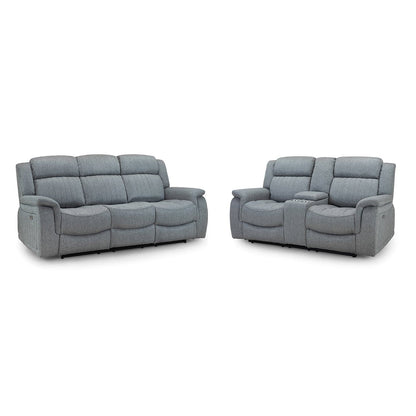 Hamlet 3+2 Power Recliner Sofa Set in Grey