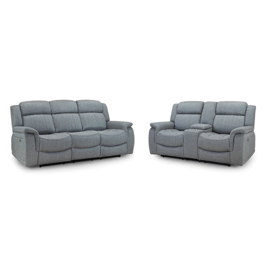 Hamlet 3+2 Power Recliner Sofa Set in Grey