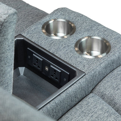 Hamlet 3+2 Power Recliner Sofa Set in Grey