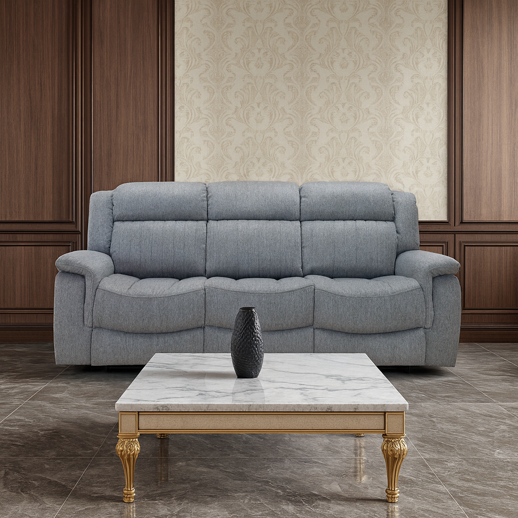 Hamlet 3 Seater Power Recliner in Grey