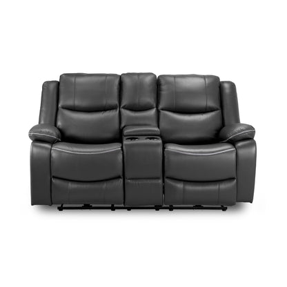 Dexter Electric Recliner Sofa Grey Fabric 2 Seater