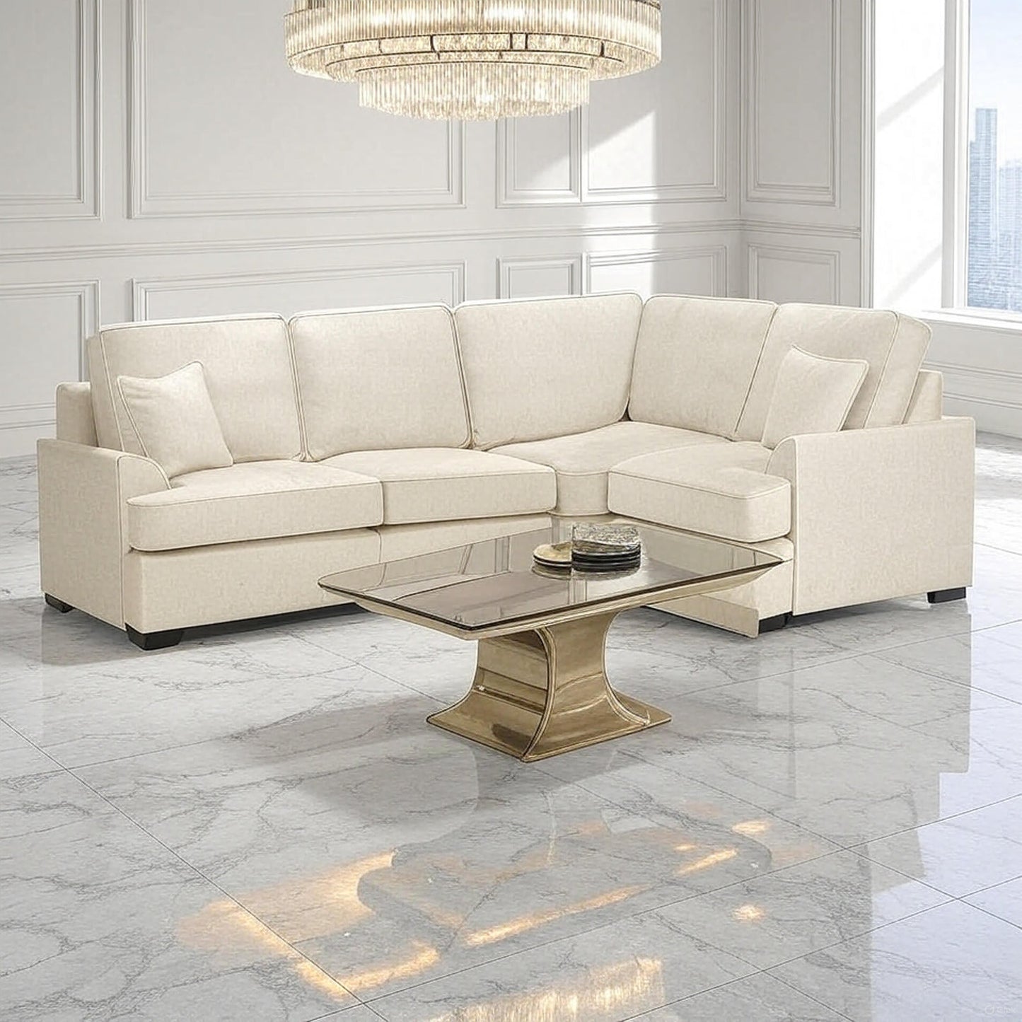 Harley Universal Corner Sofa Beige
