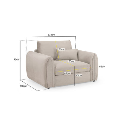 Hugo Sofa Mocha Armchair