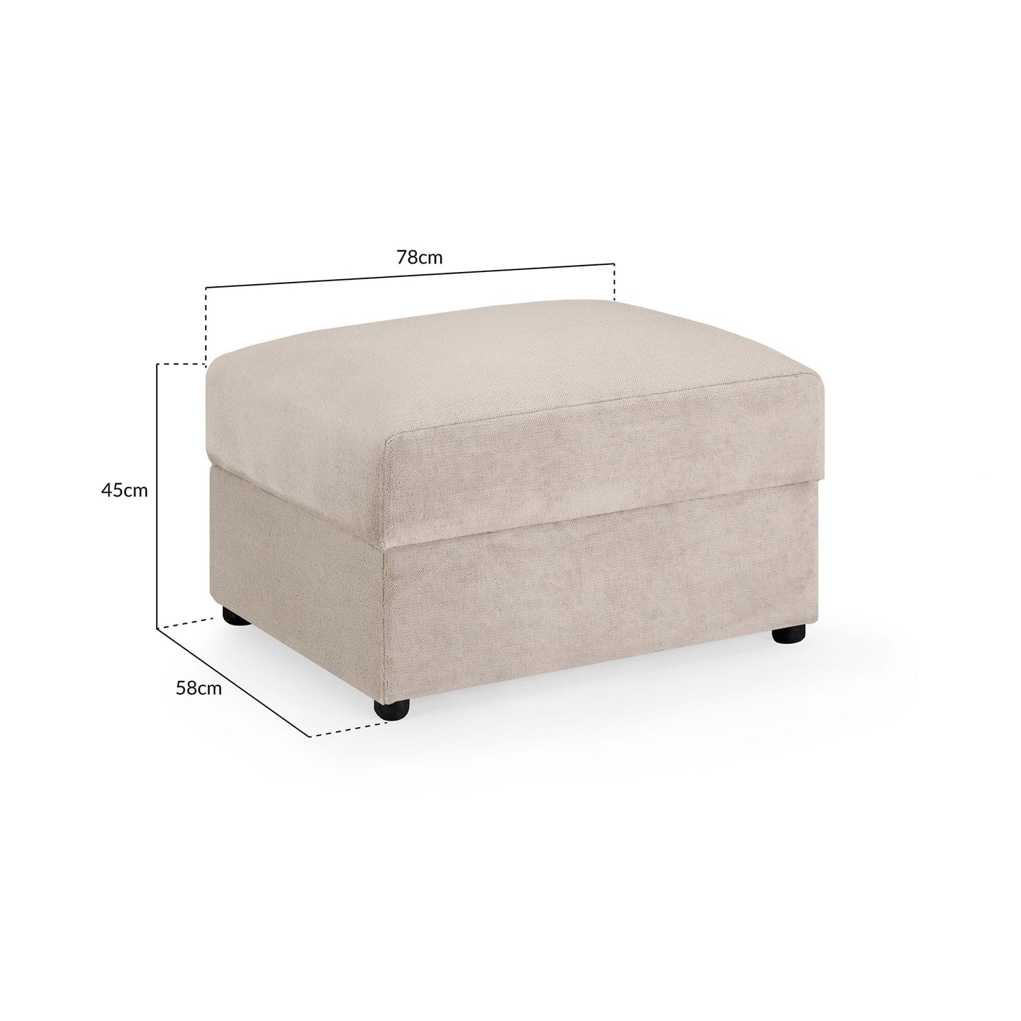 Hugo Sofa Mocha Footstool