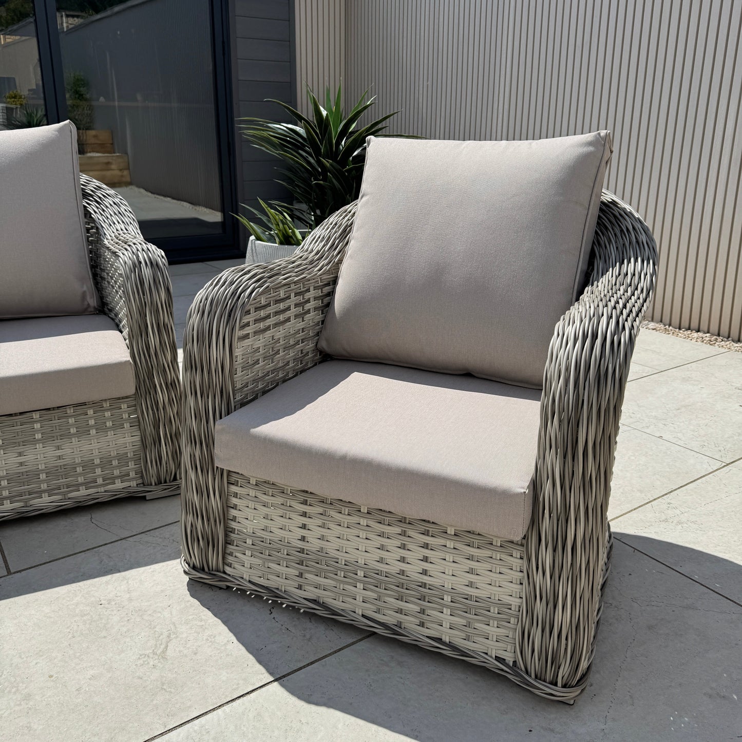 Isla Rattan Lounge Set in Beige