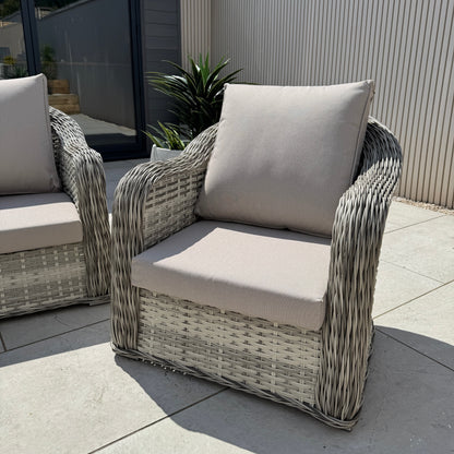 Isla Rattan Lounge Set in Beige