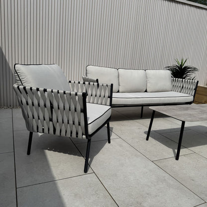 Axel Aluminium & Rope Lounge Set