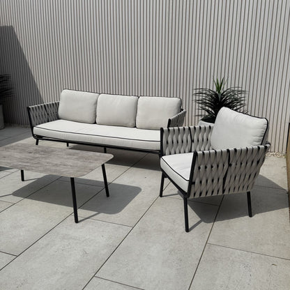 Axel Aluminium & Rope Lounge Set