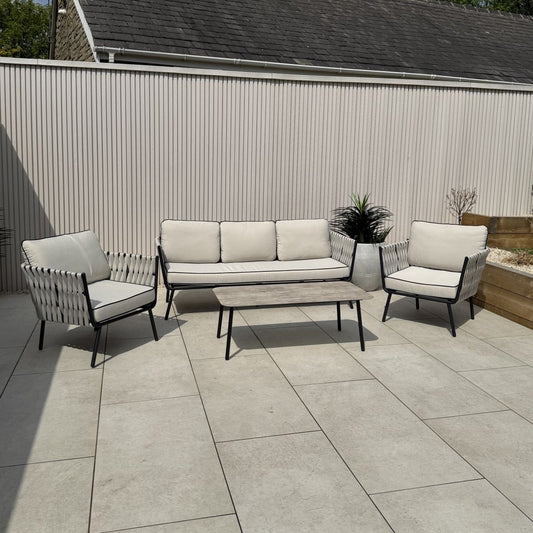 Axel Aluminium & Rope Lounge Set