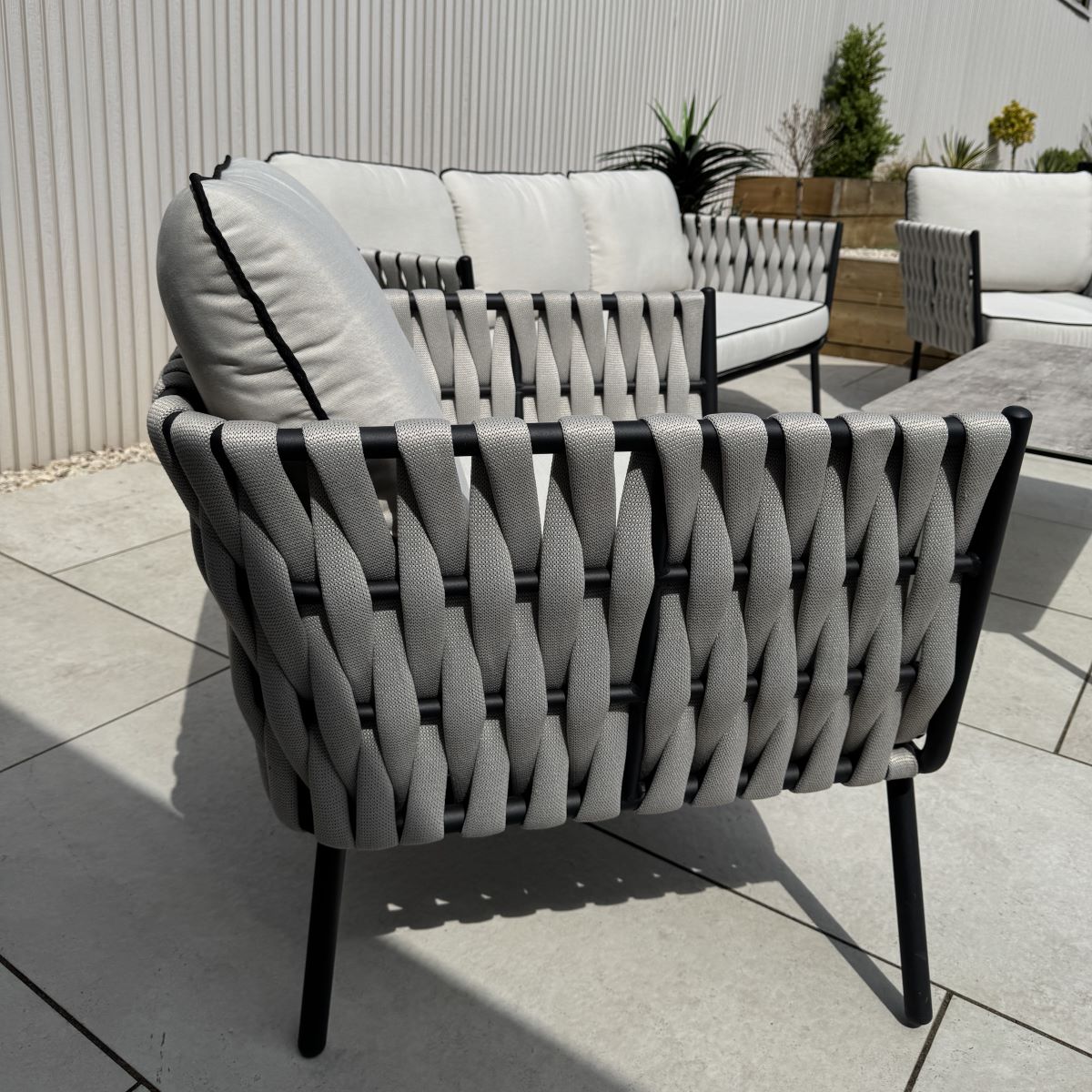 Axel Aluminium & Rope Lounge Set