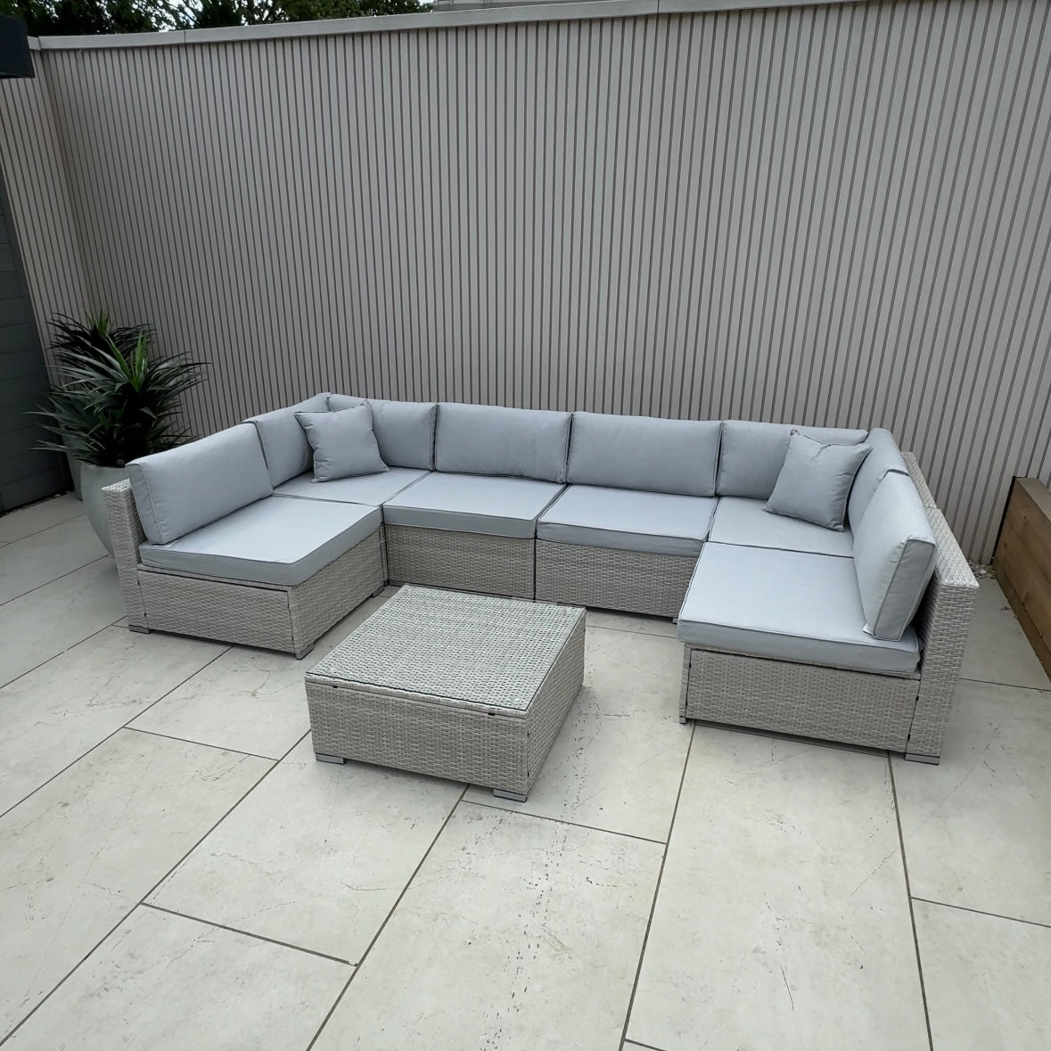 Eden U Shape Corner Sofa Set