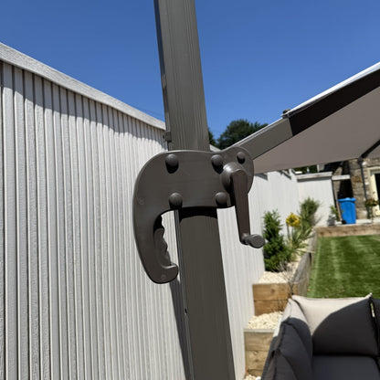 3m Cantilever Parasol in Beige (Base included)