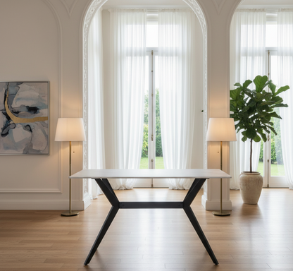 Islington 1.2m White Dining Table