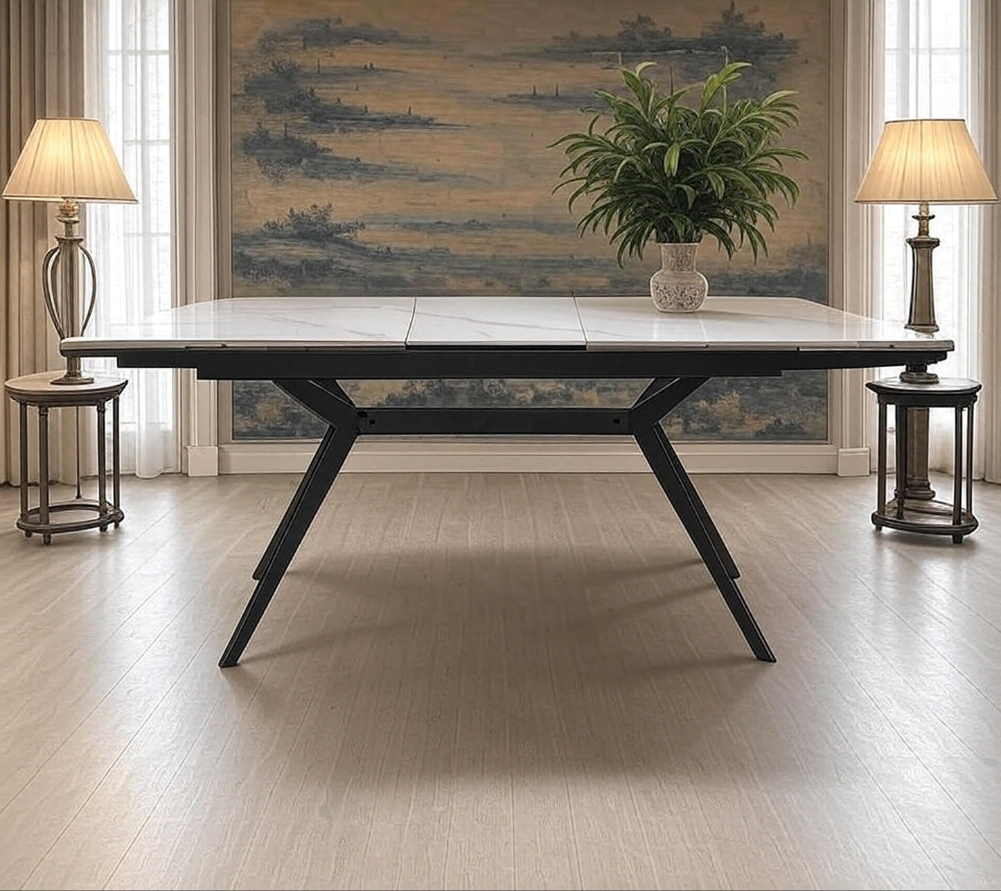 Islington 1.8m Extending White Dining Table