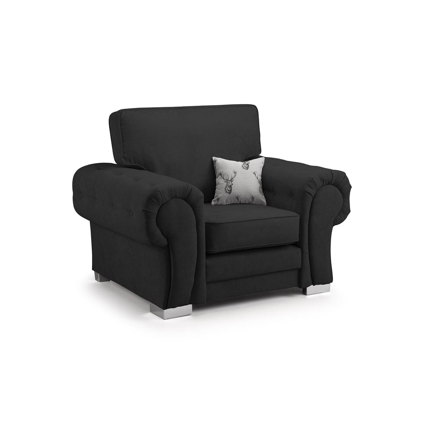 Jude Fullback Sofa Black Armchair