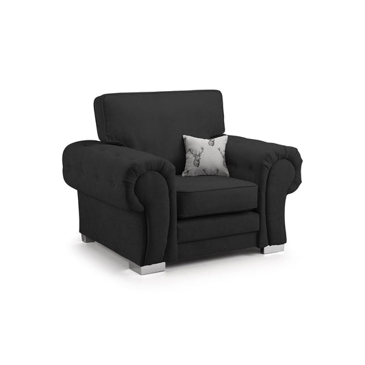 Jude Fullback Sofa Black Armchair