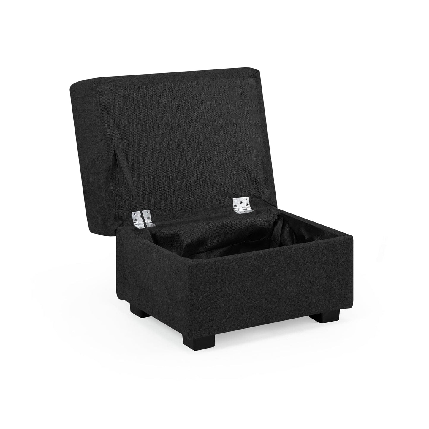 Jude Fullback Sofa Black Footstool