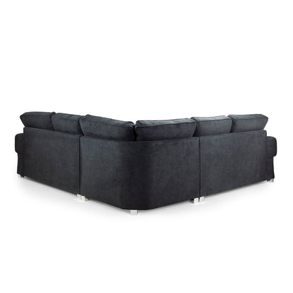 Jude Fullback Sofa Black Large Corner