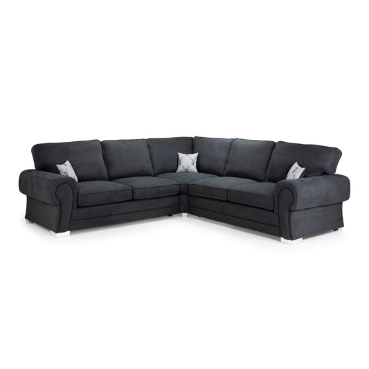 Jude Fullback Sofa Black Large Corner