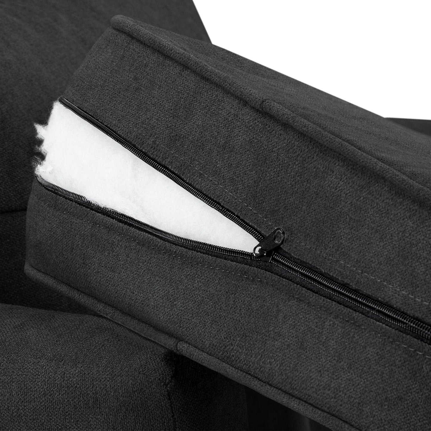 Jude Fullback Sofa Black Swivel Chair