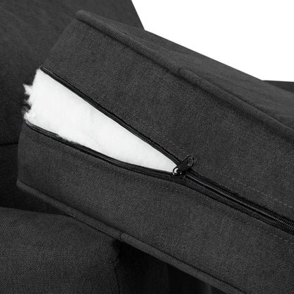 Jude Fullback Sofa Black Swivel Chair