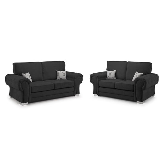 Jude Fullback Sofa Black 3+2 Set