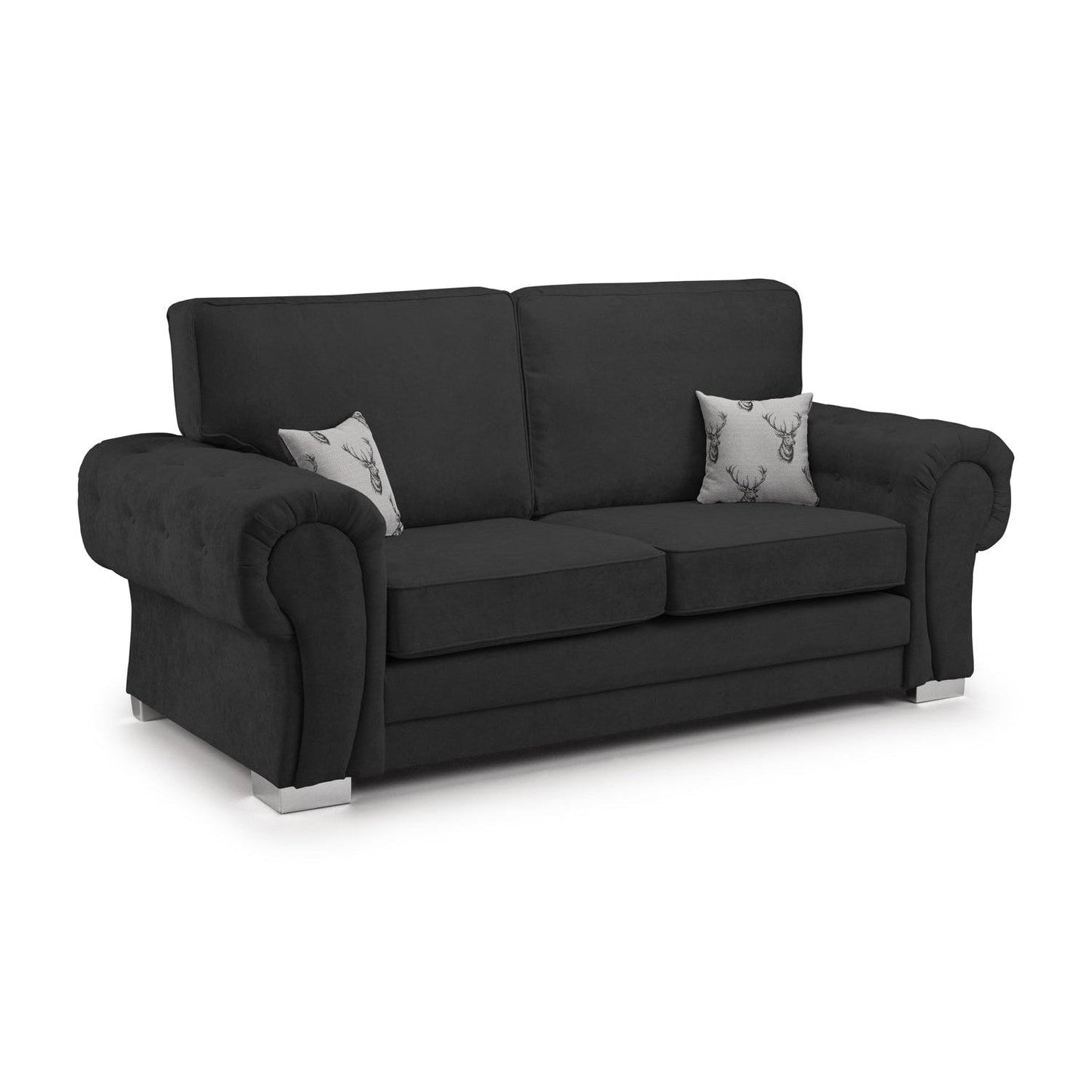 Jude Fullback Sofa Grey 3 Seater