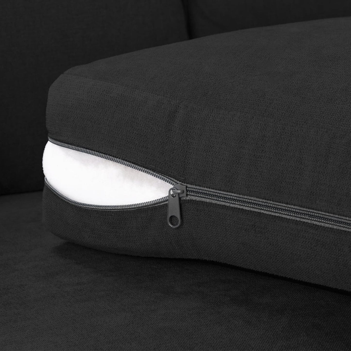 Jude Fullback Sofa Black 2 Seater