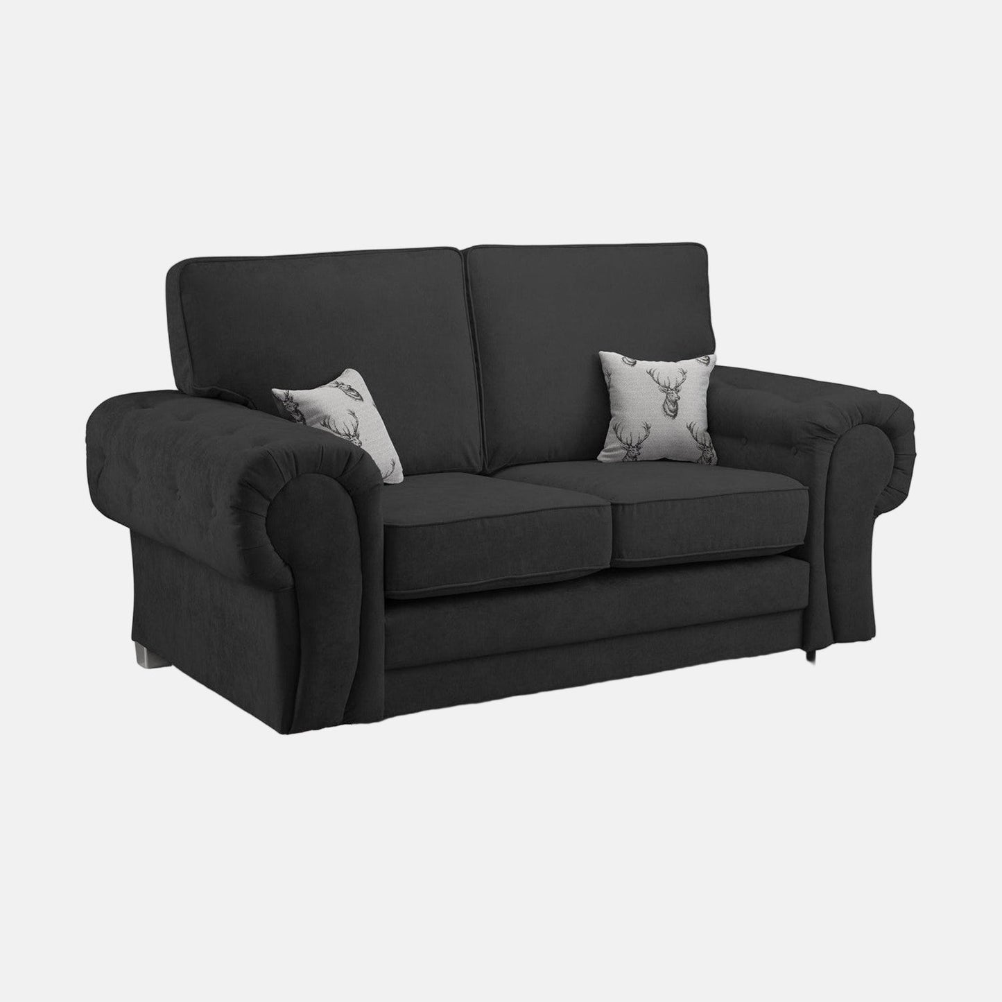 Jude Fullback Sofa Black 2 Seater