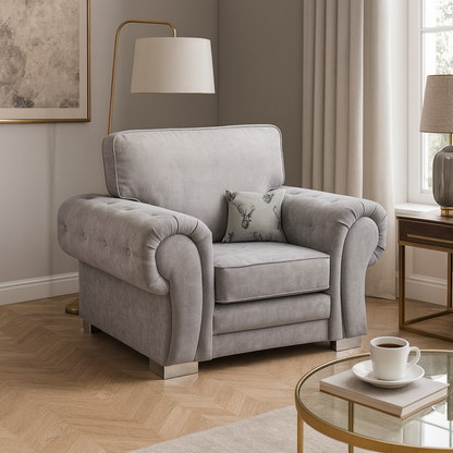 Jude Fullback Sofa Grey Armchair