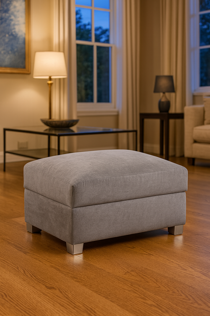 Jude Fullback Sofa Grey Footstool