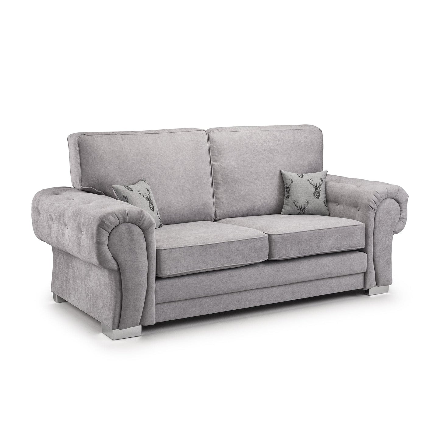 Jude Fullback Sofa Black 3 Seater