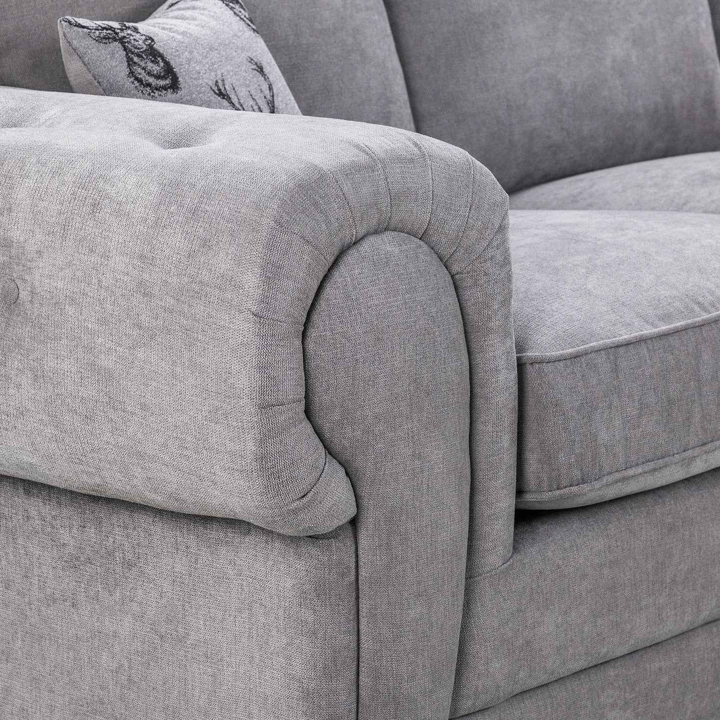 Jude Fullback Sofa Grey 2 Seater